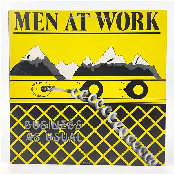 MEN AT WORK - BUSINESS AS USUAL - VINYL LP RECORD