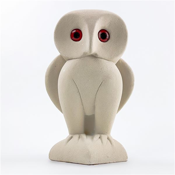 VINTAGE BARRED OWL MCM ART SCULPTURE FIGURINE