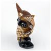 Image 7 : HAND MADE WOODEN OWL FIGURINE BIRD SCULPTURE