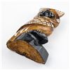 Image 8 : HAND MADE WOODEN OWL FIGURINE BIRD SCULPTURE