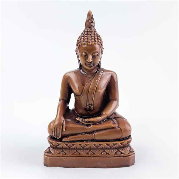 SEATED BUDDHA STATUE FIGURINE SCULPTURE - RESIN
