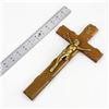 Image 7 : VTG JESUS CHRIST WOOD CRUCIFIX CROSS SCULPTURE
