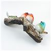 Image 10 : POLYSTONE STYLE BIRDS ON A TREE BRANCH SCULPTURE