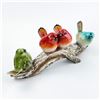 Image 4 : POLYSTONE STYLE BIRDS ON A TREE BRANCH SCULPTURE