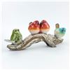 Image 5 : POLYSTONE STYLE BIRDS ON A TREE BRANCH SCULPTURE