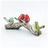 Image 6 : POLYSTONE STYLE BIRDS ON A TREE BRANCH SCULPTURE