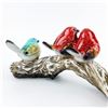 Image 7 : POLYSTONE STYLE BIRDS ON A TREE BRANCH SCULPTURE