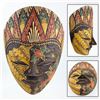 Image 1 : VINTAGE HAND MADE WOODEN BATIK MASK CARVING