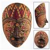 Image 1 : VINTAGE HAND MADE WOODEN BATIK MASK CARVING