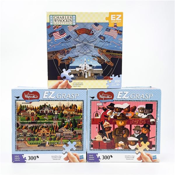 CHARLES WYSOCKI 1000 PC AMERICANA JIGSAW PUZZLES