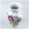 Image 7 : CHINESE FAMILLE ROSE STYLE PORCELAIN VASE - PEONYS