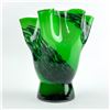 Image 8 : VTG CASED ART GLASS HANDKERCHIEF VASE SCULPTURE