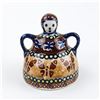 Image 1 : VTG MINI BOLESLAWIEC POLISH POTTERY CHEESE LADY