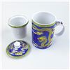 Image 9 : PORCELAIN TEA MUG CUP - ASIAN DRAGON ART DESIGN