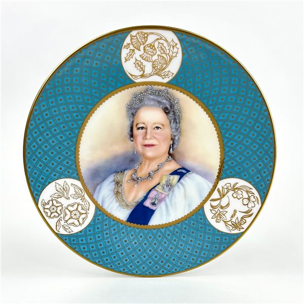 QUEEN MOTHER ROYAL WORCESTER COLLECTOR PLATE