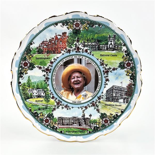 QUEEN ELIZABETH QUEEN MOTHER PLATE - LTD. TO 3000