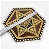 Image 6 : MIGUEL LAGUNA - INLAID WOOD PARQUETRY TRAY ART