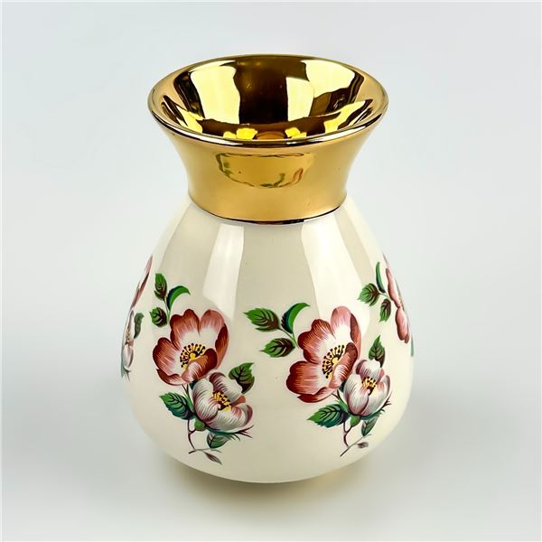 VINTAGE PRINKNASH POTTERY FLOWER VASE - ENGLAND