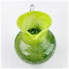 Image 8 : VINTAGE MCM HAND BLOWN GREEN ART GLASS PITCHER