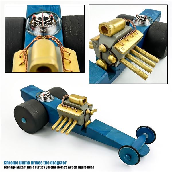 MUTANT NINJA TURTLES CHROME DOME DRAGSTER CAR