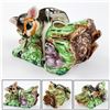 Image 1 : VTG CERAMIC DEER FAWN & RABBIT PLANTER - BAMBI?