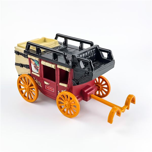 VTG 1997 FISHER-PRICE CANNONBALL STAGECOACH TOY