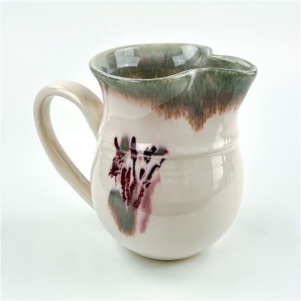 HAND MADE STUDIO ART POTTERY DRIP GLAZE PITCHER