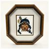 Image 3 : PAIR OF FRAMED PETIT POINT FIRST NATIONS BOY & GIRL
