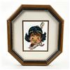 Image 5 : PAIR OF FRAMED PETIT POINT FIRST NATIONS BOY & GIRL