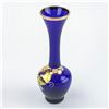 Image 2 : VTG BOHEMIAN CZECH COBALT BLUE FLOWER BUD VASE