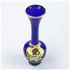 Image 5 : VTG BOHEMIAN CZECH COBALT BLUE FLOWER BUD VASE