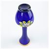 Image 7 : VTG BOHEMIAN CZECH COBALT BLUE FLOWER BUD VASE