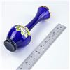 Image 8 : VTG BOHEMIAN CZECH COBALT BLUE FLOWER BUD VASE