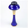 Image 7 : VTG BOHEMIAN CZECH COBALT BLUE FLOWER BUD VASE