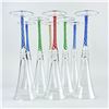 Image 4 : 8 HAND BLOWN TWISTED STEM CHAMPAGNE FLUTES