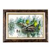 Image 1 : TAIWANESE FISHING VILLAGE - OIL PAINTING ON BOARD