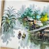 Image 3 : TAIWANESE FISHING VILLAGE - OIL PAINTING ON BOARD