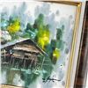 Image 5 : TAIWANESE FISHING VILLAGE - OIL PAINTING ON BOARD