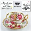 Image 1 : VINTAGE MAYFAIR CABBAGE ROSE TEACUP & SAUCER SET