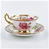Image 5 : VINTAGE MAYFAIR CABBAGE ROSE TEACUP & SAUCER SET