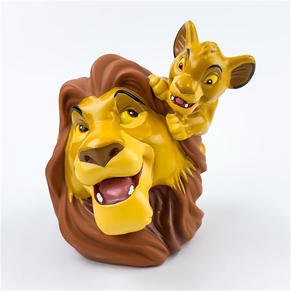 DISNEY THE LION KING SIMBA MUFASA COIN PIGGY BANK