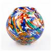 Image 4 : MURANO STYLE ART GLASS COLOURFUL CONFETTI VASE