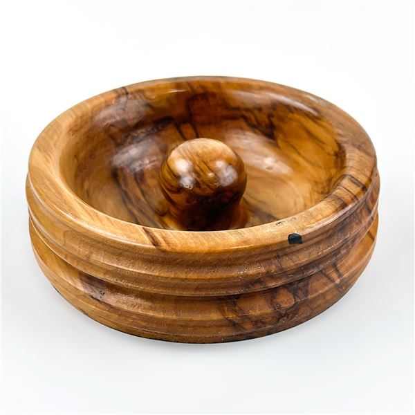 HAND MADE WOODEN BOWL DISH WOOD SCULPTURE