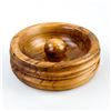 Image 2 : HAND MADE WOODEN BOWL DISH WOOD SCULPTURE