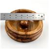Image 8 : HAND MADE WOODEN BOWL DISH WOOD SCULPTURE