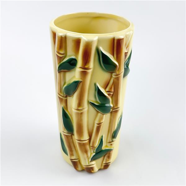 VINTAGE MCM ROYAL COPLEY CERAMIC BAMBOO VASE