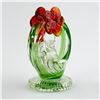 Image 2 : HAND BLOWN STUDIO ART GLASS ROOSTER IN BASKET
