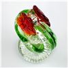 Image 7 : HAND BLOWN STUDIO ART GLASS ROOSTER IN BASKET