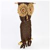 Image 3 : VTG 70'S ERA MACRAME OWL WALL DECOR SCULPTURE