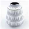 Image 2 : TRIANGLE PATTERN CERAMIC ART POTTERY FLOWER VASE